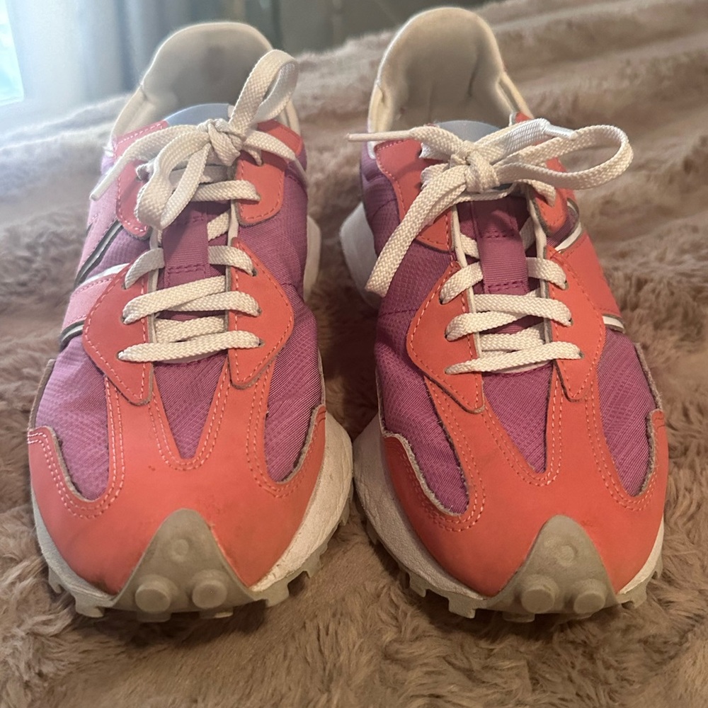 New Balance Women's Vibrant Orange and Purple Sneakers - Picture 3 of 8